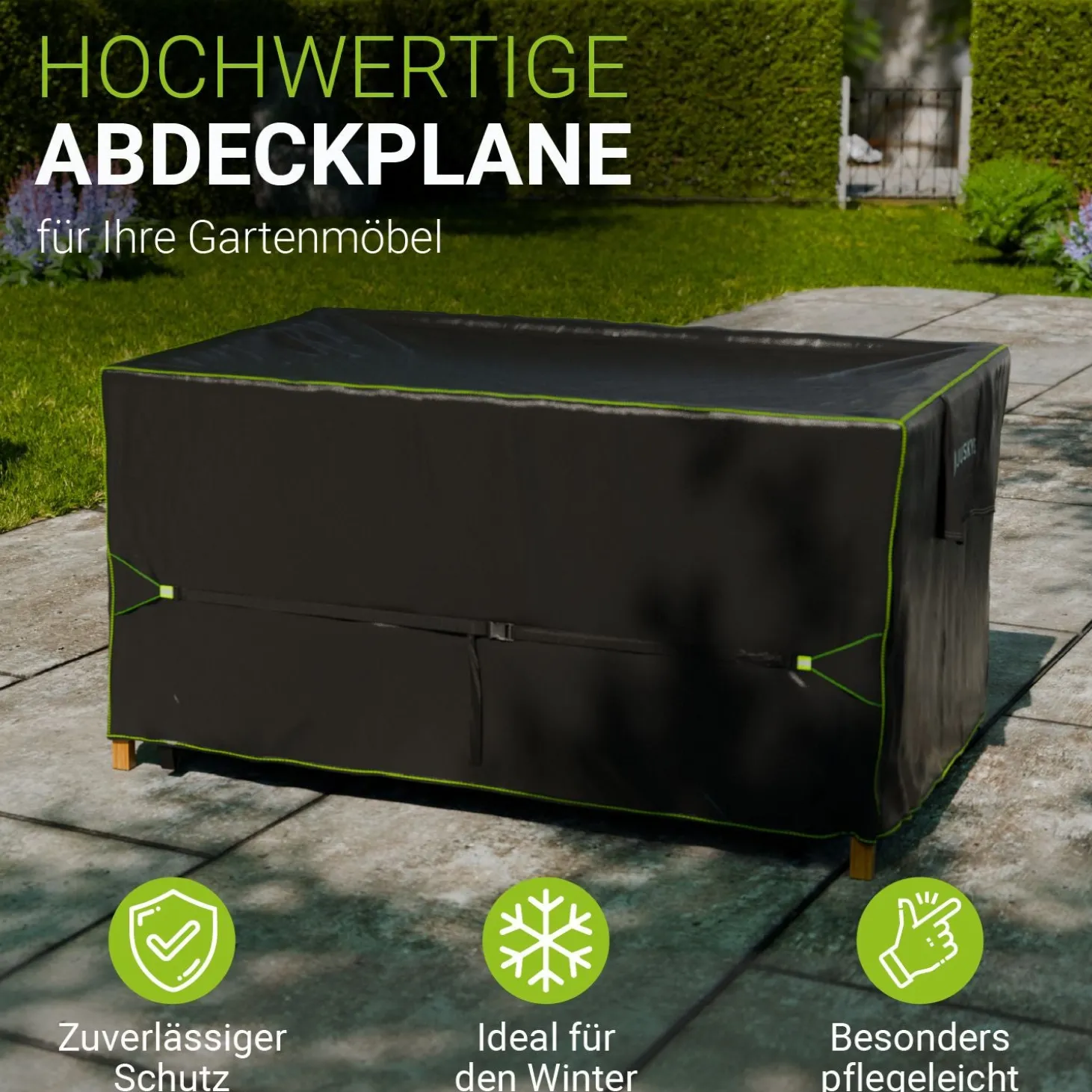 Abdeckplane Gartenmöbel verschiedene Größen Schutzhülle Gartenmöbel wasserdicht winterfest