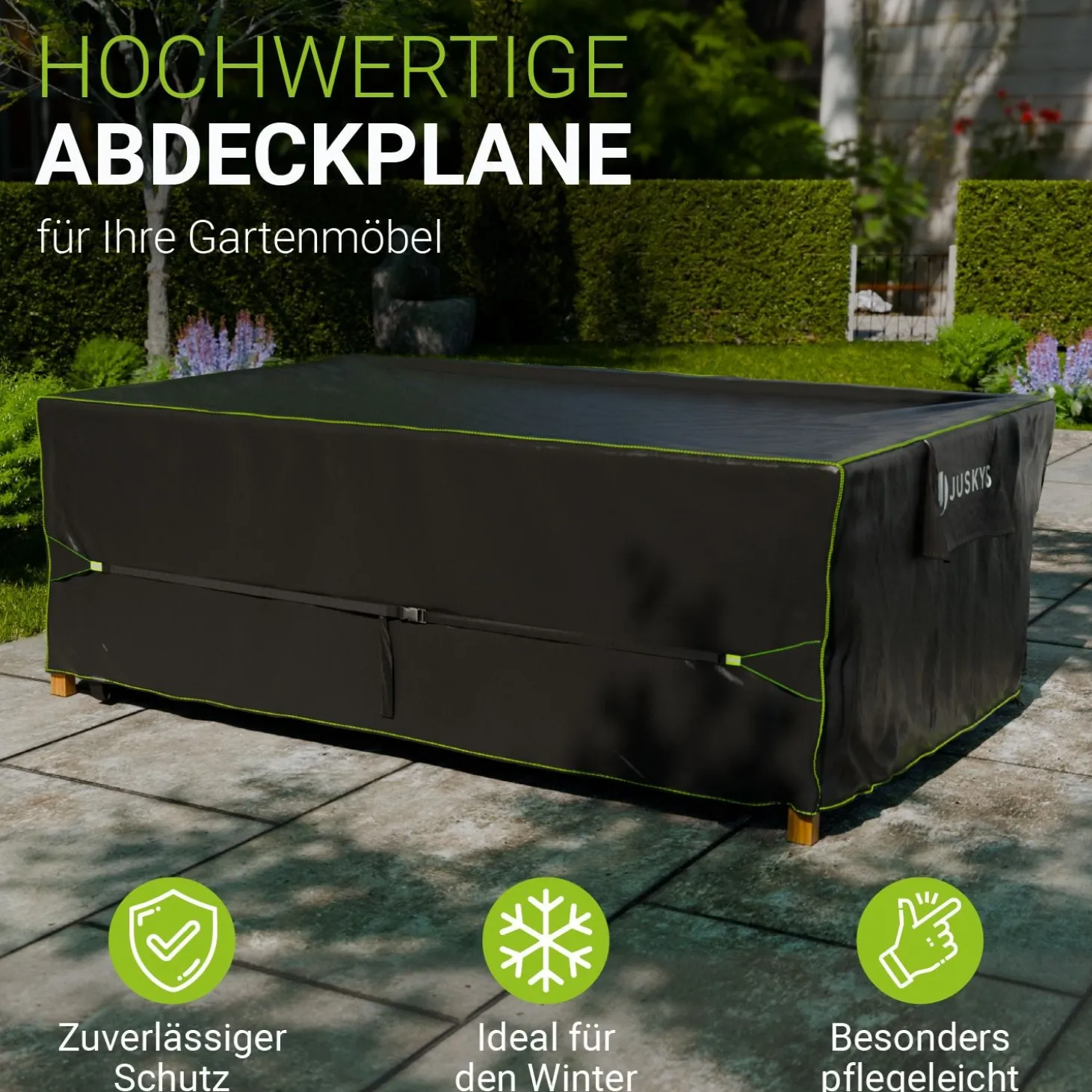 Abdeckplane Gartenmöbel verschiedene Größen Schutzhülle Gartenmöbel wasserdicht winterfest