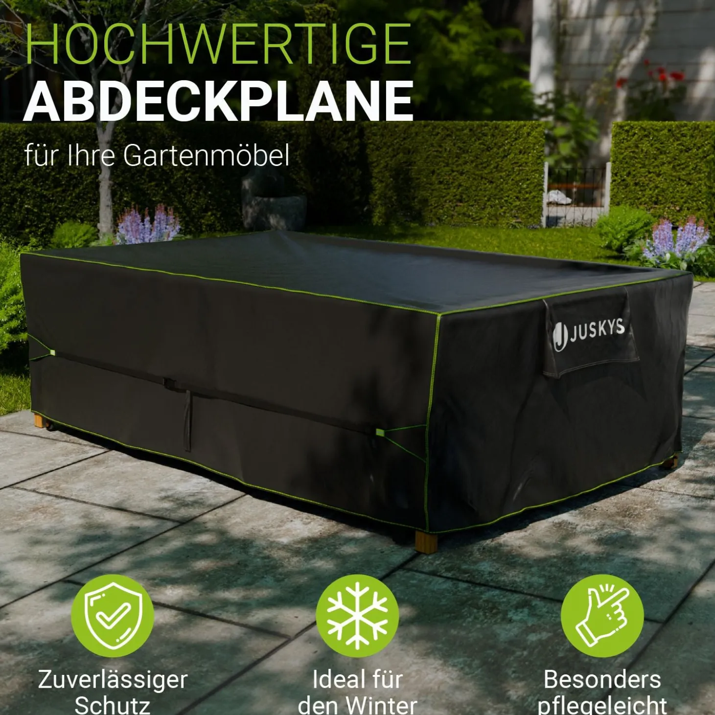 Abdeckplane Gartenmöbel verschiedene Größen Schutzhülle Gartenmöbel wasserdicht winterfest
