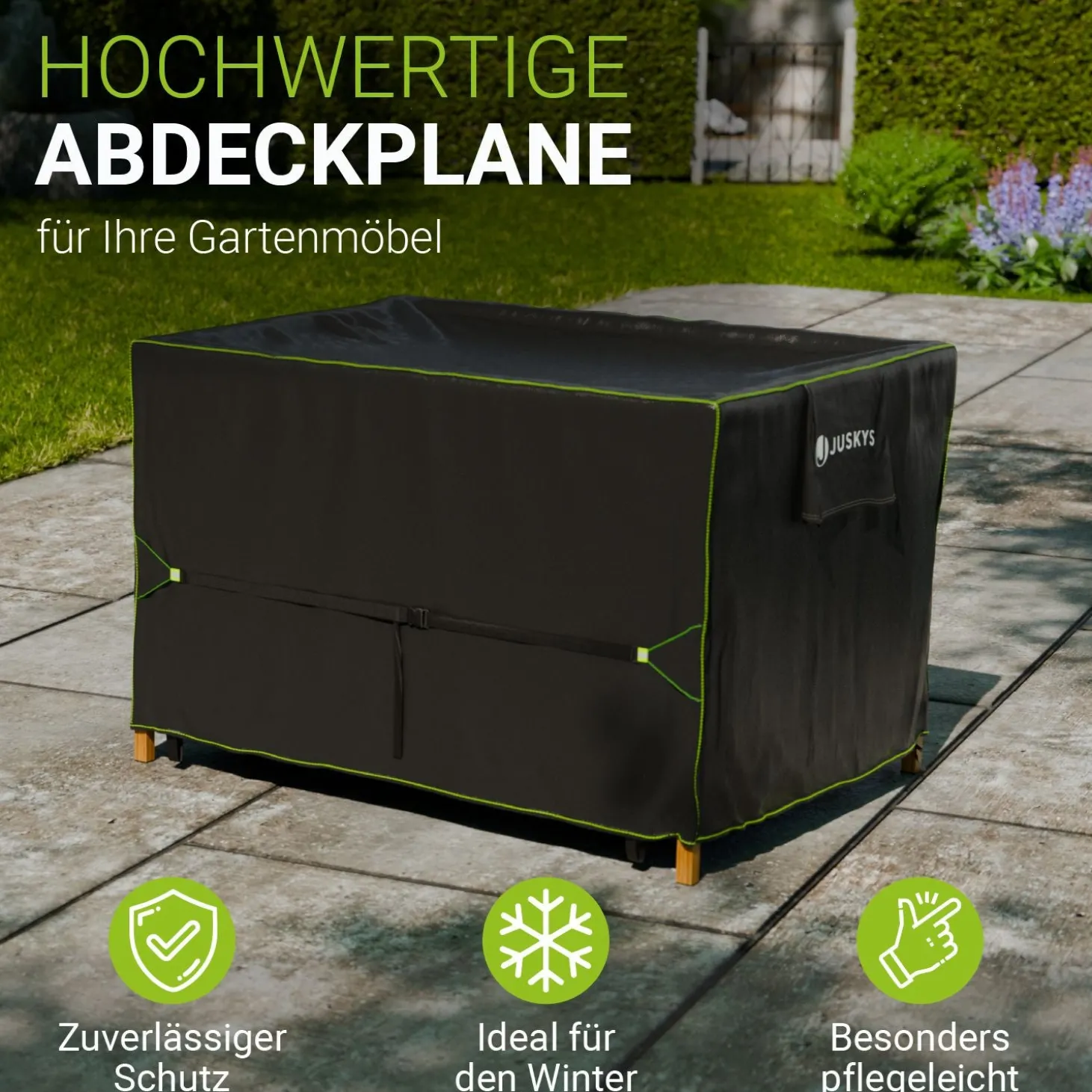 Abdeckplane Gartenmöbel verschiedene Größen Schutzhülle Gartenmöbel wasserdicht winterfest