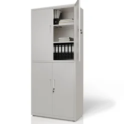 Aktenschrank aus Metall Büroschrank mit Cam-Lock-Schloss & 2 Schlüsseln