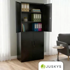 Aktenschrank aus Metall Büroschrank mit Cam-Lock-Schloss & 2 Schlüsseln