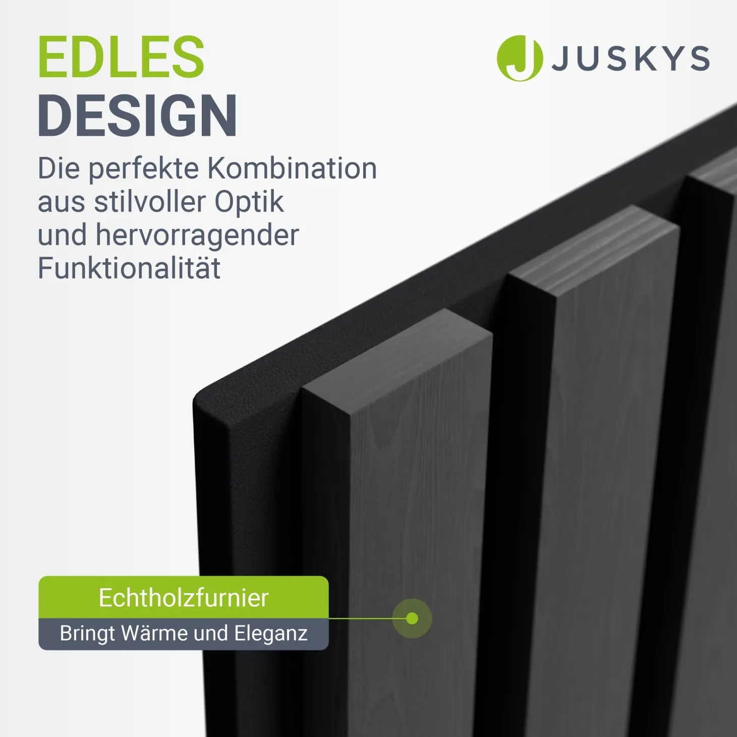 Akustikpaneele Holzoptik 4er Set Wandpaneele für Wohnzimmer, Schlafzimmer, Flur