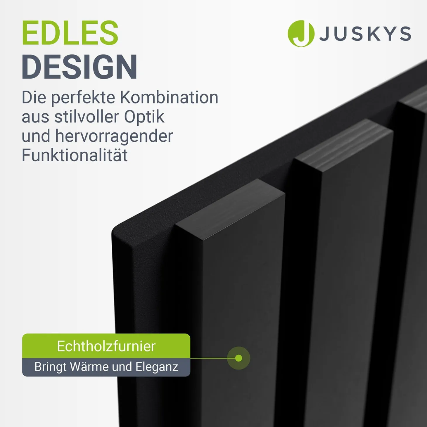 Akustikpaneele Holzoptik 4er Set Wandpaneele für Wohnzimmer, Schlafzimmer, Flur