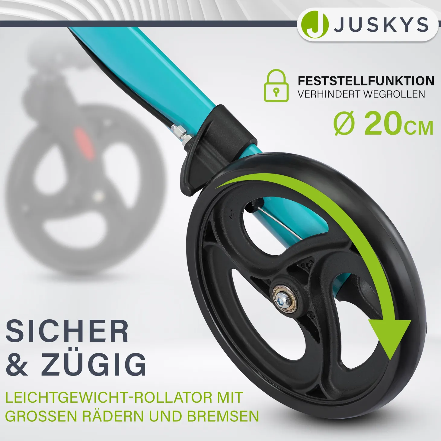 Aluminium Rollator Vital mit Sitz Leichte Gehhilfe klappbar für mehr Unabhängigkeit im Alltag