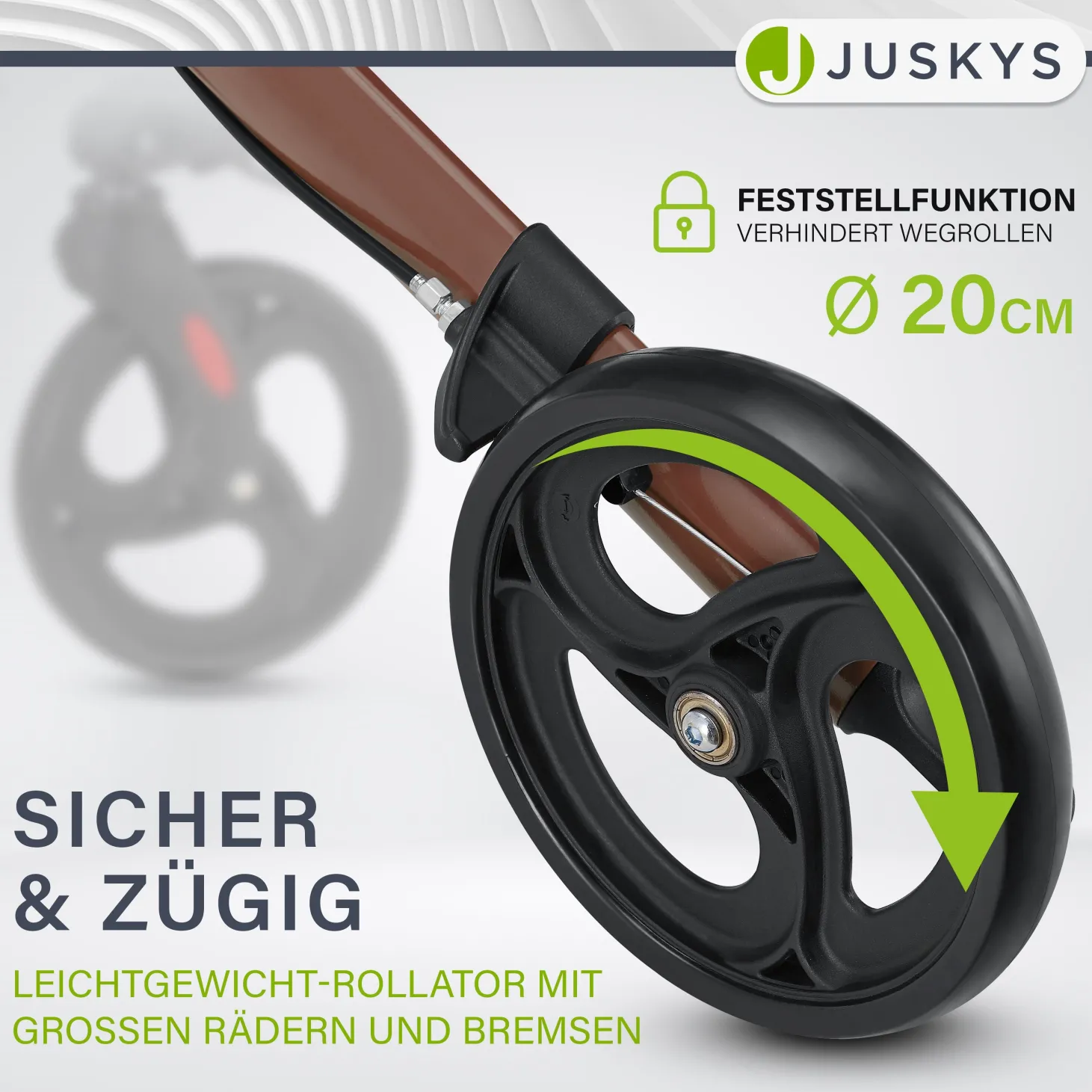Aluminium Rollator Vital mit Sitz Leichte Gehhilfe klappbar für mehr Unabhängigkeit im Alltag