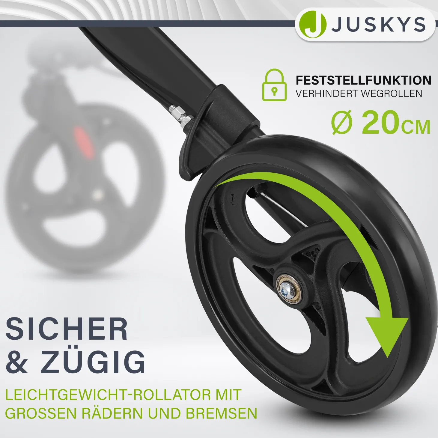 Aluminium Rollator Vital mit Sitz Leichte Gehhilfe klappbar für mehr Unabhängigkeit im Alltag