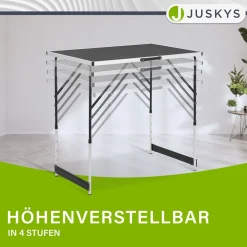 Alu Multifunktionstisch 3-teilig 3er Set Klapptisch für Camping, Flohmarkt & Tapezieren