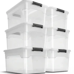 Aufbewahrungsbox mit Deckel Boxen aus Kunststoff zur ordentlichen Aufbewahrung