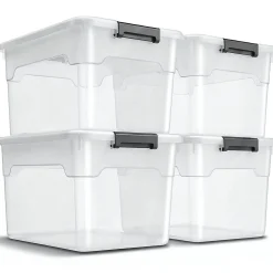 Aufbewahrungsbox mit Deckel Boxen aus Kunststoff zur ordentlichen Aufbewahrung