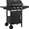 BBQ Gasgrill Louisiana Kompakter Grillwagen für Zuhause mit 3 Brennern & Plane