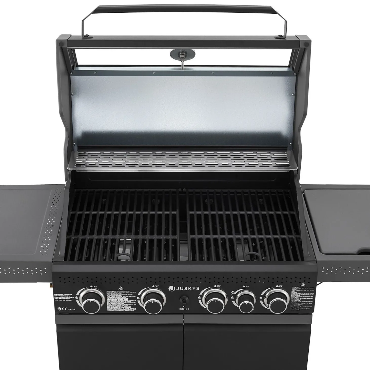 BBQ Gasgrill Savannah Grillwagen mit 4 Brennern und 1 Seitenbrenner