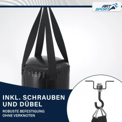 Boxsack für Kinder und Erwachsene Gefüllt in 10, 25 und 30 kg, inkl. Aufhängung