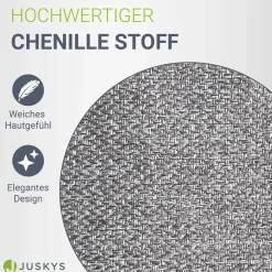 Boxspringbett Detroit - Chenille-Stoff Luxuriöser Schlafkomfort und stilvollem Design