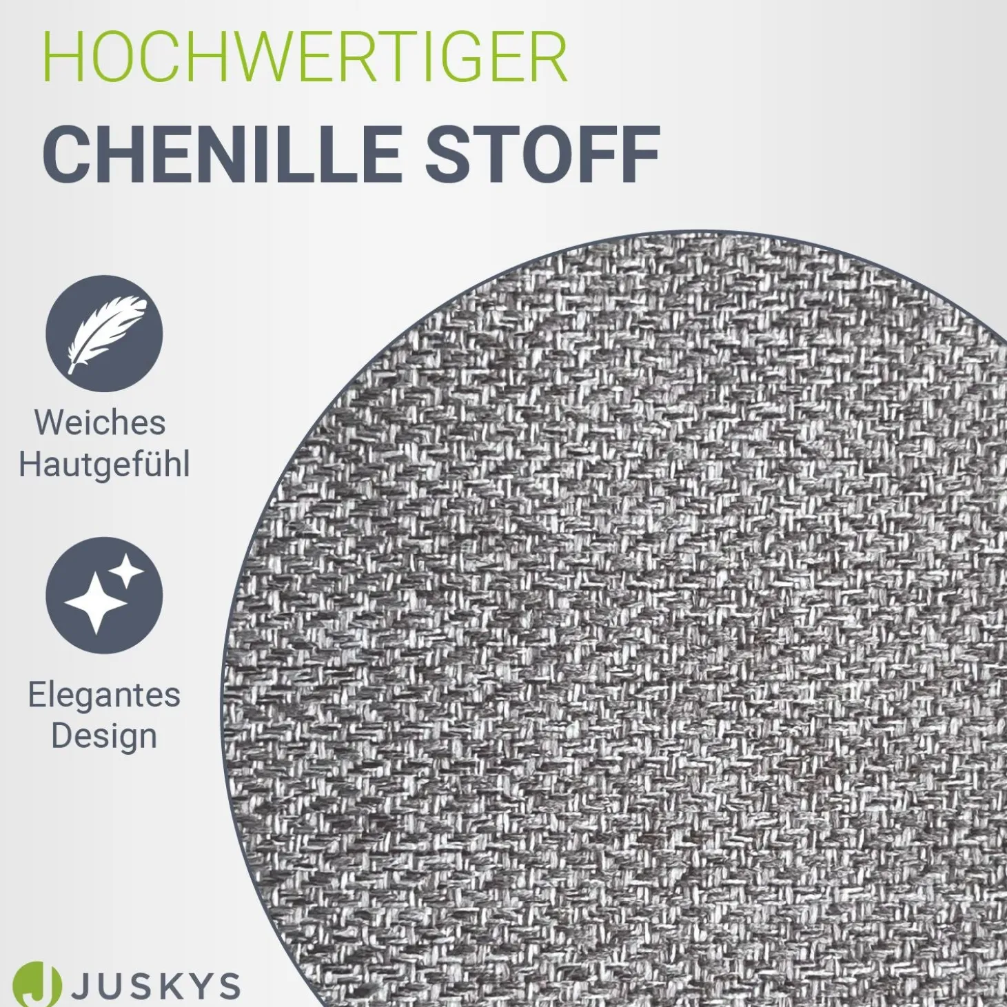 Boxspringbett Detroit - Chenille-Stoff Luxuriöser Schlafkomfort und stilvollem Design