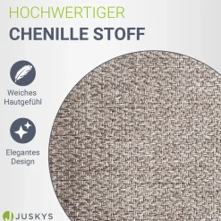 Boxspringbett Detroit - Chenille-Stoff Luxuriöser Schlafkomfort und stilvollem Design