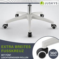 Bürostuhl Baltimore Ergonomischer Stuhl, höhenverstellbar mit Kopf- & Lendenstütze