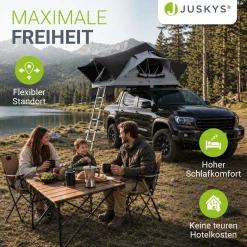 Dachzelt Lago für 2-3 Personen Autodachzelt für Camping & Roadtrips