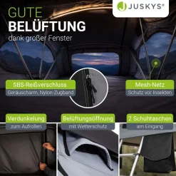 Dachzelt Lago für 2-3 Personen Autodachzelt für Camping & Roadtrips
