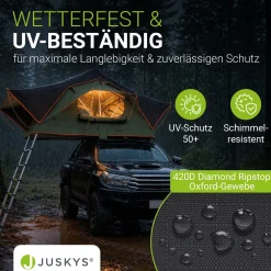 Dachzelt Lago für 2-3 Personen Autodachzelt für Camping & Roadtrips