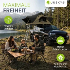 Dachzelt Lago für 2-3 Personen Autodachzelt für Camping & Roadtrips