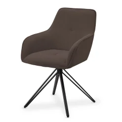 Drehstuhl Clyde mit Cord Stilvoller Stuhl fürs Wohn- & Esszimmer