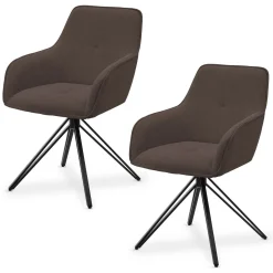 Drehstuhl Clyde mit Cord Stilvoller Stuhl fürs Wohn- & Esszimmer