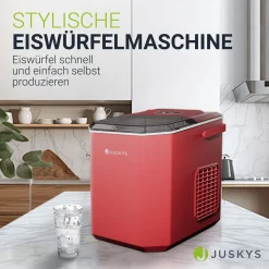 Eiswürfelmaschine mit Selbstreinigung IceOracle Erfrischende Eiswürfel in 2 Größen blitzschnell zubereitet
