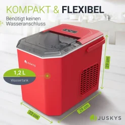 Eiswürfelmaschine mit Selbstreinigung IceOracle Erfrischende Eiswürfel in 2 Größen blitzschnell zubereitet