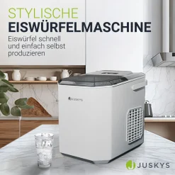 Eiswürfelmaschine mit Selbstreinigung IceOracle Erfrischende Eiswürfel in 2 Größen blitzschnell zubereitet