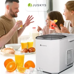 Eiswürfelmaschine mit Selbstreinigung IceOracle Erfrischende Eiswürfel in 2 Größen blitzschnell zubereitet