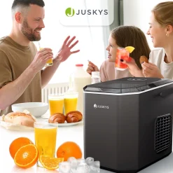 Eiswürfelmaschine mit Selbstreinigung IceOracle Erfrischende Eiswürfel in 2 Größen blitzschnell zubereitet
