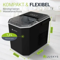 Eiswürfelmaschine mit Selbstreinigung IceOracle Erfrischende Eiswürfel in 2 Größen blitzschnell zubereitet
