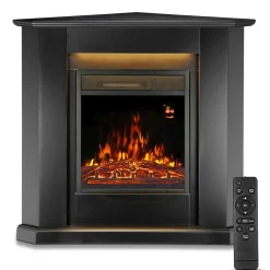 Elektrischer Kamin Elektrokamin mit Heizlüfter und Flammeneffekt - 1000/2000 W