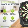 Elektronische Dartscheibe E-Dartscheibe mit LCD-Display, USB-C-Anschluss und 18 Pfeilen