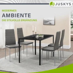 Esszimmerstuhl Loja Bequeme Stühle für das Esszimmer mit weichem Kunstleder