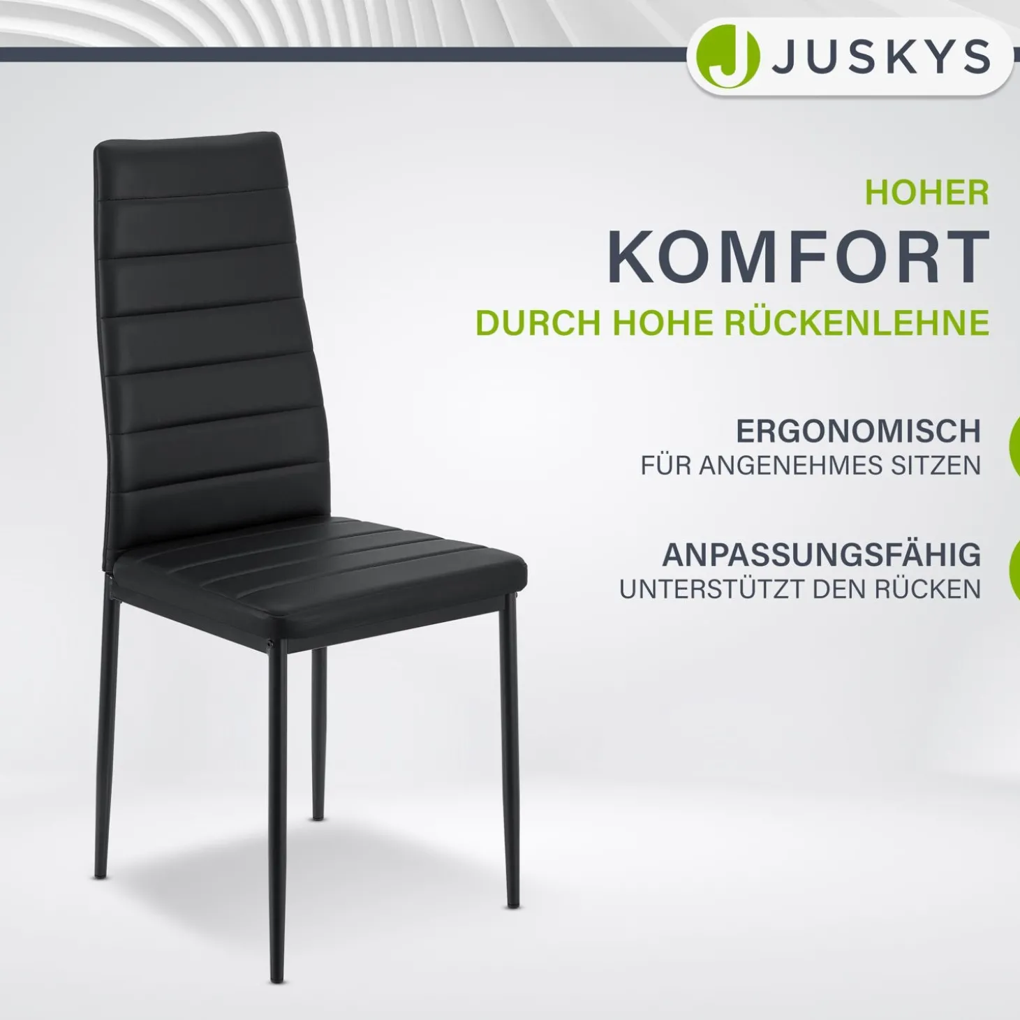 Esszimmerstuhl Loja Bequeme Stühle für das Esszimmer mit weichem Kunstleder
