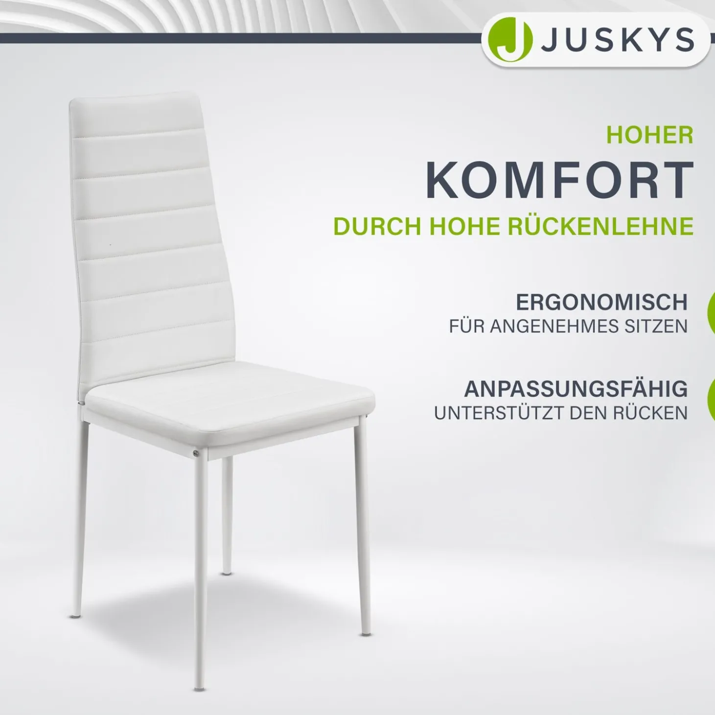 Esszimmerstuhl Loja Bequeme Stühle für das Esszimmer mit weichem Kunstleder