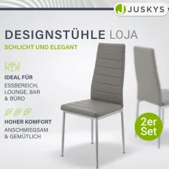 Esszimmerstuhl Loja Bequeme Stühle für das Esszimmer mit weichem Kunstleder