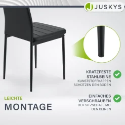 Esszimmerstuhl Loja Bequeme Stühle für das Esszimmer mit weichem Kunstleder
