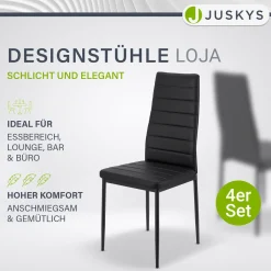 Esszimmerstuhl Loja Bequeme Stühle für das Esszimmer mit weichem Kunstleder
