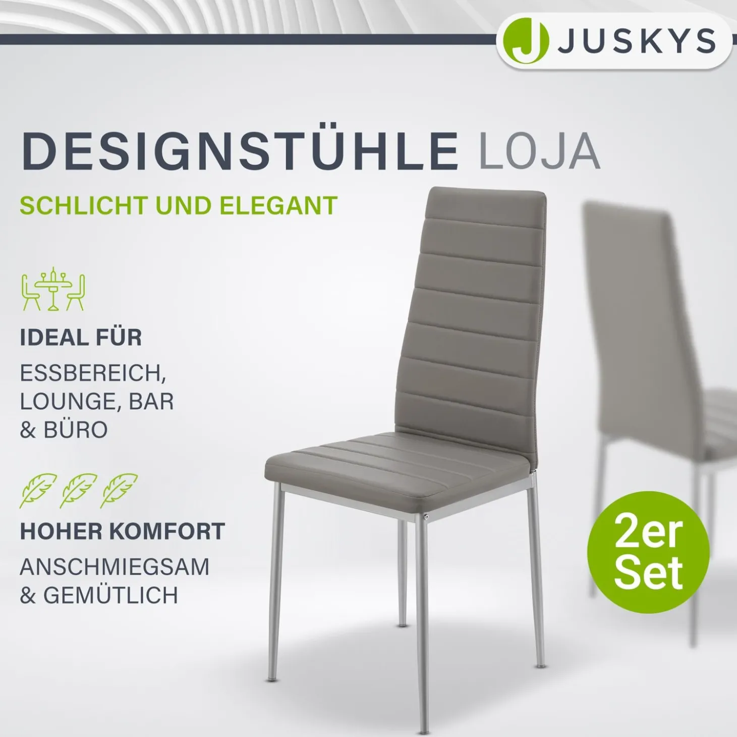 Esszimmerstuhl Loja Bequeme Stühle für das Esszimmer mit weichem Kunstleder