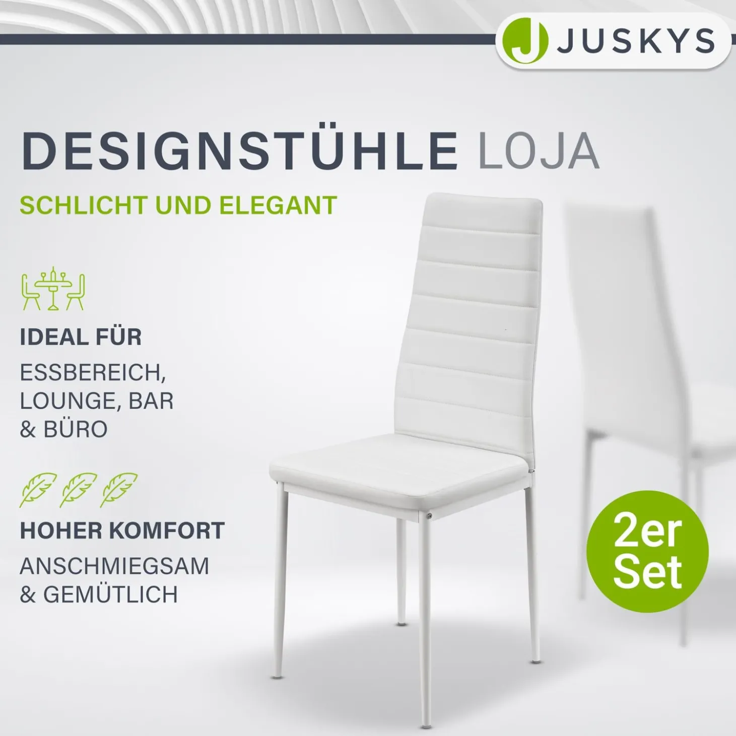 Esszimmerstuhl Loja Bequeme Stühle für das Esszimmer mit weichem Kunstleder