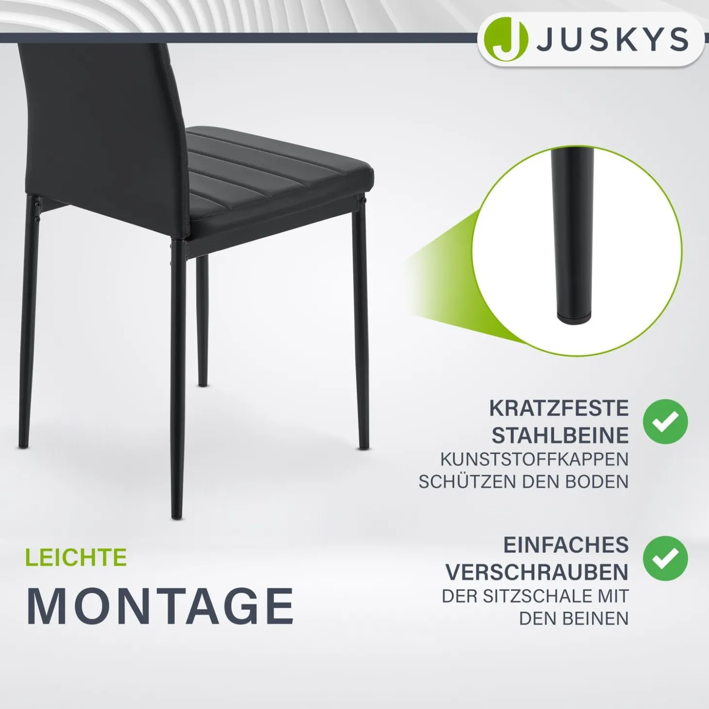 Esszimmerstuhl Loja Bequeme Stühle für das Esszimmer mit weichem Kunstleder