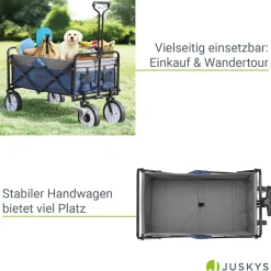 Faltbarer Bollerwagen Transportwagen für Freizeitaktivitäten