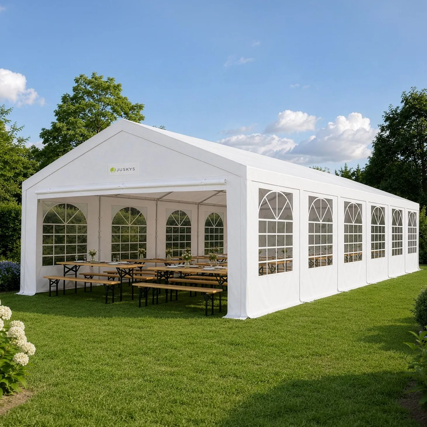 Festzelt Partyzelt Gala Großer Pavillon für die Outdoor-Party im Garten