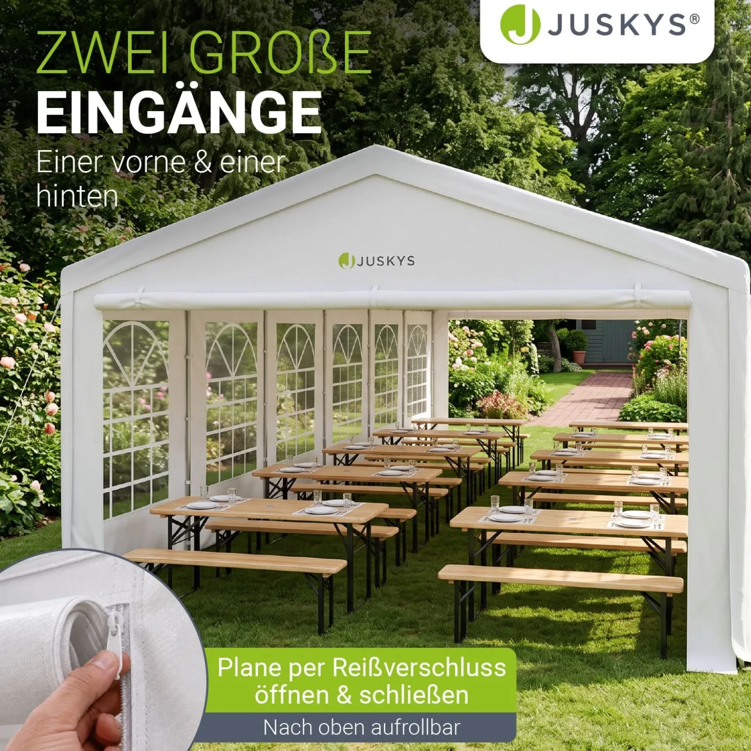 Festzelt Partyzelt Gala Großer Pavillon für die Outdoor-Party im Garten