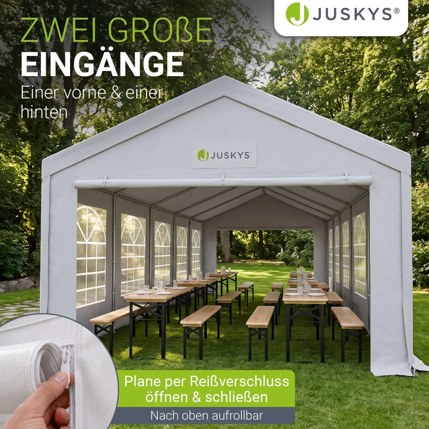 Festzelt Partyzelt Gala Großer Pavillon für die Outdoor-Party im Garten