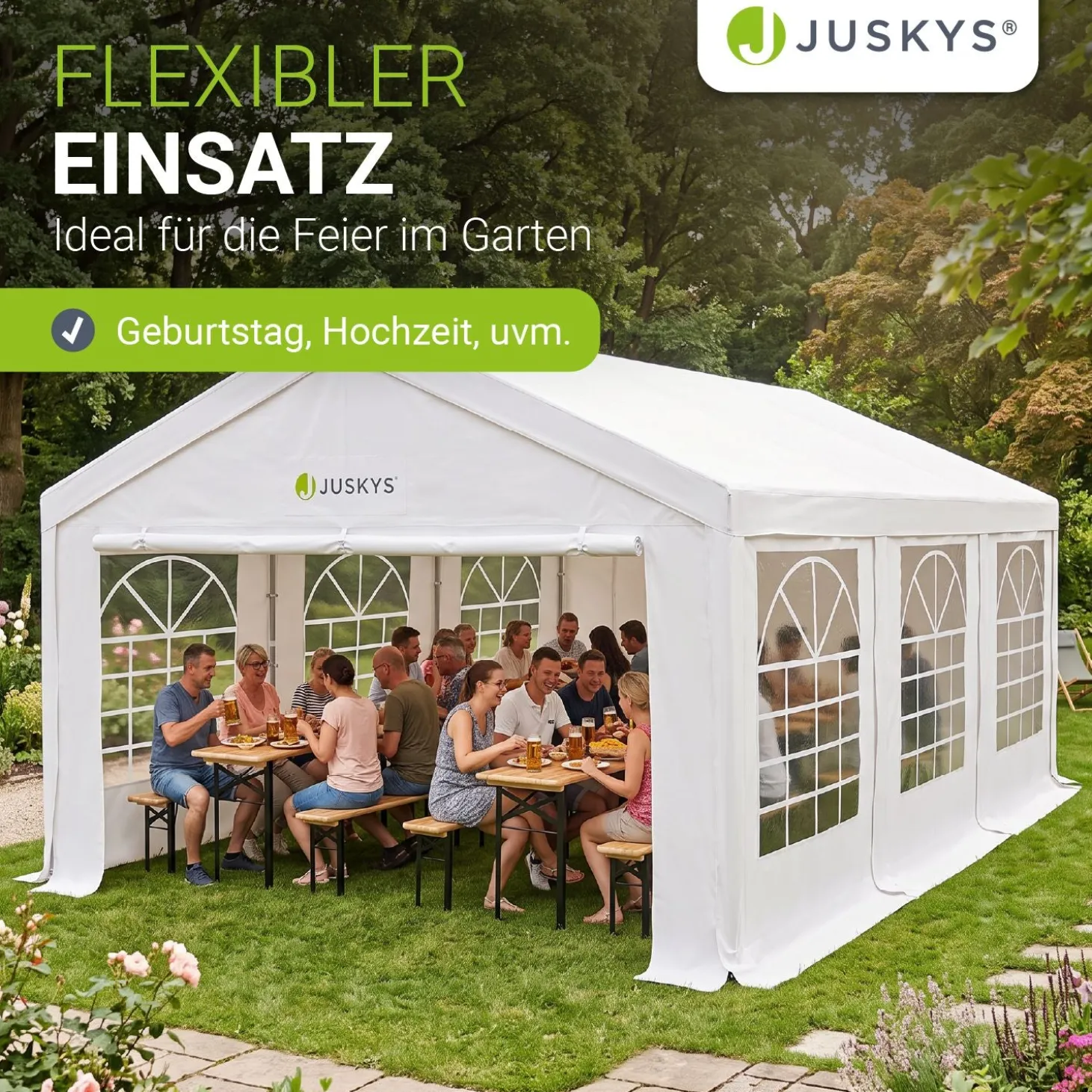 Festzelt Partyzelt Gala Großer Pavillon für die Outdoor-Party im Garten