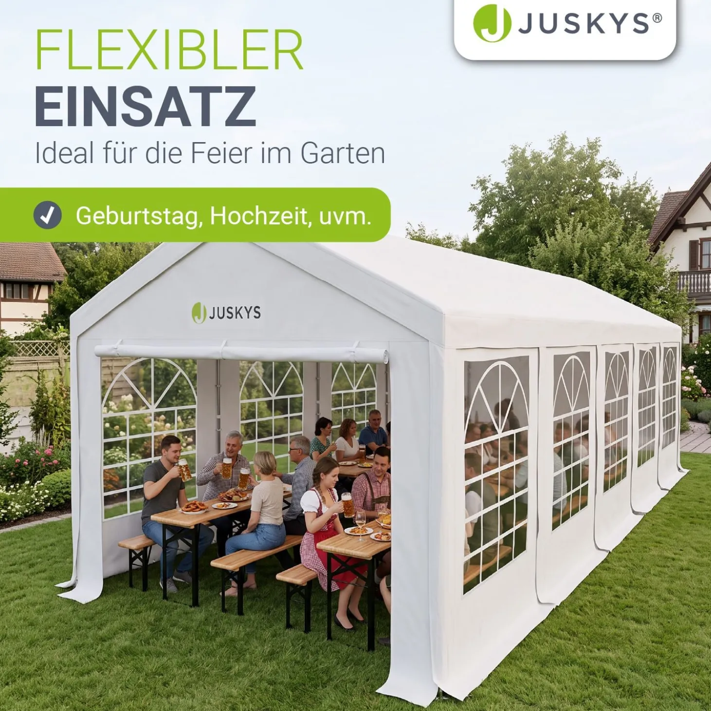 Festzelt Partyzelt Gala Großer Pavillon für die Outdoor-Party im Garten